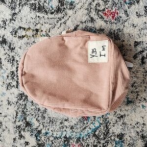 Zara Baby Pink Corduroy Backpack